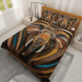 thumbnail image 2 of Lotusprinthandmade Vintage Elephant Quilt Bedding Set (White Binding) 5 Sizes (Made in Vietnam) (60x70), Classic Elephant Pattern Quilt Bedding, 2 of 5