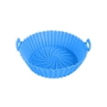 thumbnail image 2 of Taicans Air Fryer Silicone Liners Pot,Reusable Oven Microwave Accessories,Silicone Baking Tray Pots for Air fryer Oven,Replacement of Flammable Parchment Paper,5.3 x 7.1 x 2 In Sky Blue, 2 of 7