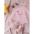 thumbnail image 3 of Flamingo With Hat And Scarf Long Sleeve Toddler -Image by Shutterstock,  5 Toddler, 3 of 4