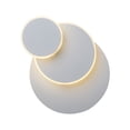 thumbnail image 5 of Blanc 15W LED Lampe Murale, Éclipse Créative 3 en 1 Solide Protection Applique Murale Intérieure Moderne Simple Salon Allée Balcon Lampe LED Tête de Lit de Chambre Chrome, 5 of 5