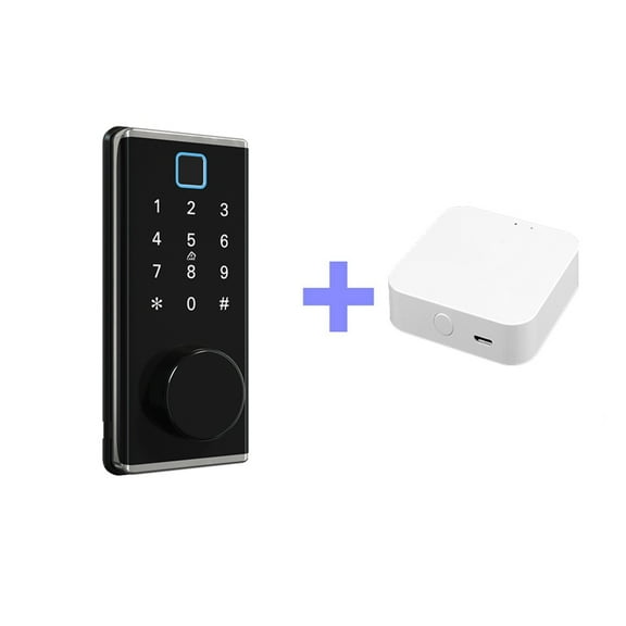 F20 Automatic Deadbolt Fingerprint Door Lock Lock APP Remote Control Smart Electronic Code Lock Security Protection ,Easy to Installation and Use