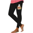 thumbnail image 3 of QATAINLAV Halloween Leggings for Women, Trendy Funny Printed Tight Pants High Waist Athletic Yoga Stretchy Leggings Winter Savings Black XL, 3 of 5