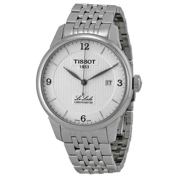 Tissot Men's Le Locle T006.408.11.037.00 Metallic Silver Stainless-Steel Plated Swiss Quartz Dress Watch