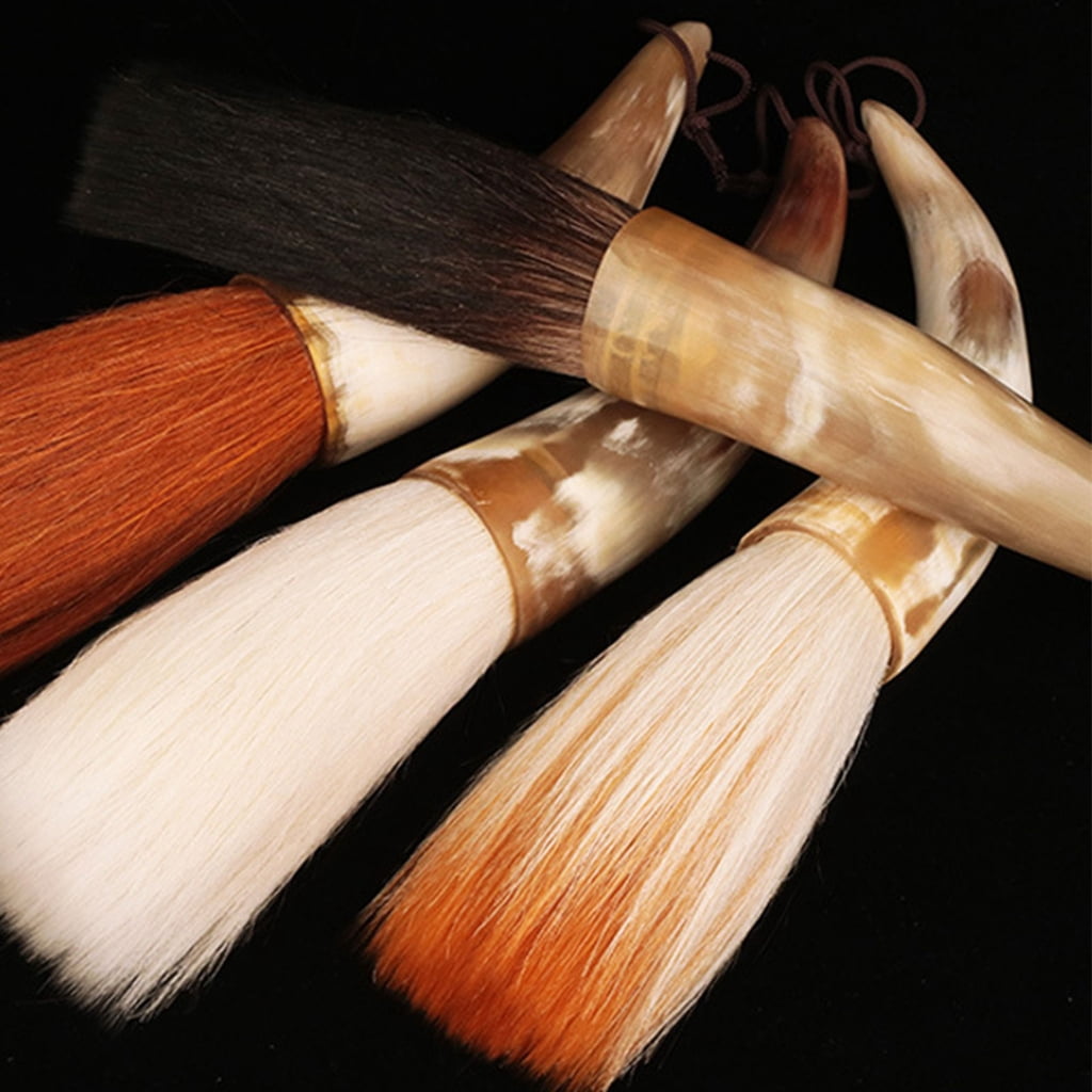 Curved Horns Chinese Calligraphy Brush Large Writing Brush Pen for Beginners