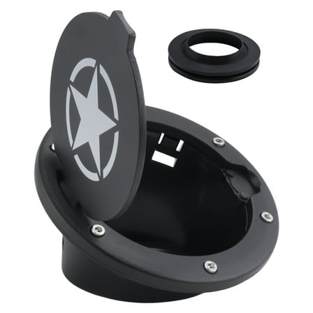 Gas Tank Cap Cover Fuel Tank Cover 4-Door 2-Door for 2007-2018 Jk & Unlimited Car Accessories