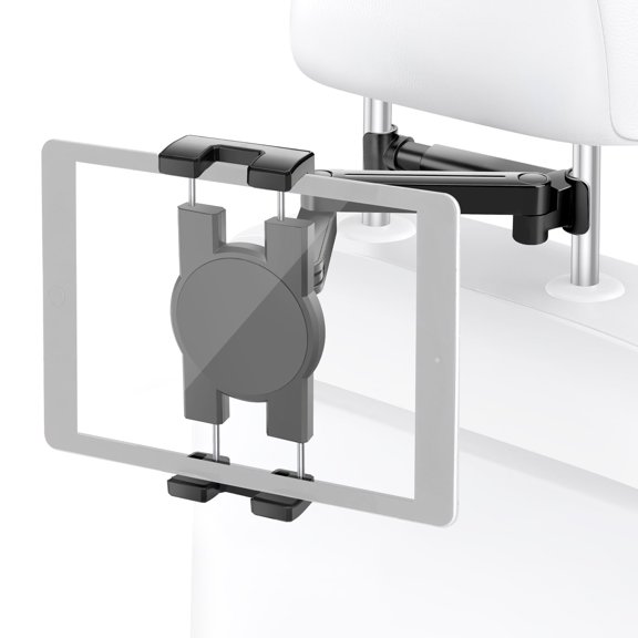 Car Headrest Mount Tablets Holder, DISEN Universal Car Tablet Holder for Kids, Angle Adjustable Headrest Stand Fit for All 6.5-12.9'' Tablet Phone Nintendo Switch, Black