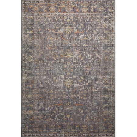 Chris Loves Julia x Loloi Rosemarie Graphite/Multi 2'-7" x 4' Area Rug
