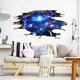 thumbnail image 5 of Pegatina de pared de galaxia cósmica azul 3d creativa extraíble Pvc Magic Milky Way exterior ventana del planeta espacio Afortunado Sencillez, 5 of 5