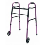 Walker Adult W/5 Wheels Folding Red Case Of 2