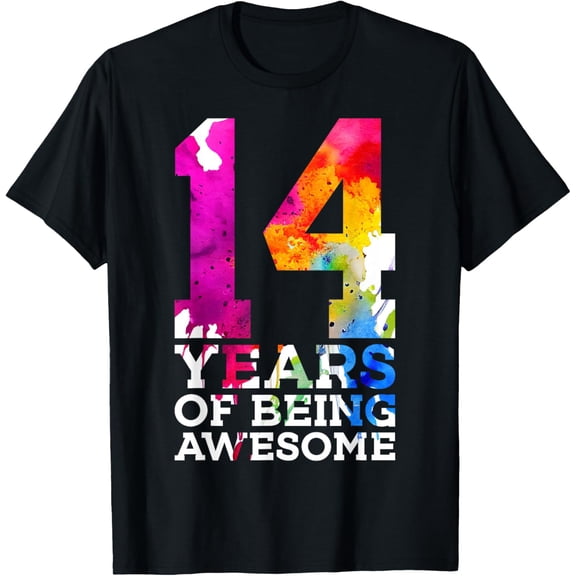 Exquisite and comfortable-14 YEARS OF BEING AWESOME 14TH BIRTHDAY T-Shirt