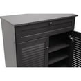 thumbnail image 4 of Baxton Studio Harding Espresso Shoe Cabinet, 4 Shelves, 4 of 4