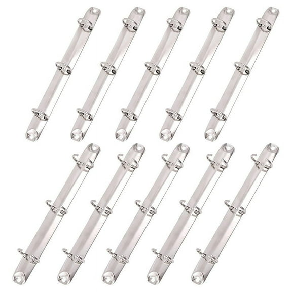 10Pcs A5 Notebook 3-Ring Binder Mechanism Letter Size Holes 20mm Metal Loose Leaf Binders Spine-Combs