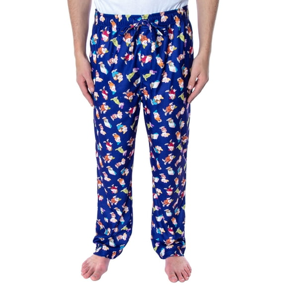 Disney Men's Snow White and The Seven Dwarfs Allover Dwarves Pajama Pants