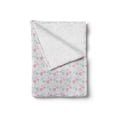 thumbnail image 2 of Love Soft Flannel Fleece Throw Blanket, Girls Room Inspired Image of Cartoon Hearts Romantic Love Design, Cozy Plush for Indoor and Outdoor Use, 50" x 70", Mint Green Pale Pink, by Ambesonne, 2 of 6