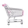 thumbnail image 4 of Hand Push Shopping Cart Supermarket Trolley Pink, 4 of 8