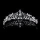 thumbnail image 4 of EeaseMX Delicada tiara con corona y diadema de cristal brillante para novia, fiesta de graduación (plata), 4 of 8