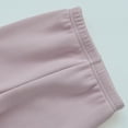 thumbnail image 5 of GigrtiJin 8 Months-7 Years Girls Baby Cotton Pants Solid Color Ribbed Elastic Waisted Pleated Cuff Long Pants with Decoration, 5 of 6