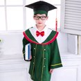 thumbnail image 2 of Kindergarten Graduation Shiny Cap and Gown Tassel Set Child Kids Boys Girls Preschool Gown With Bowknot Cap Set With Tassel for 2-10 Years, 2 of 8