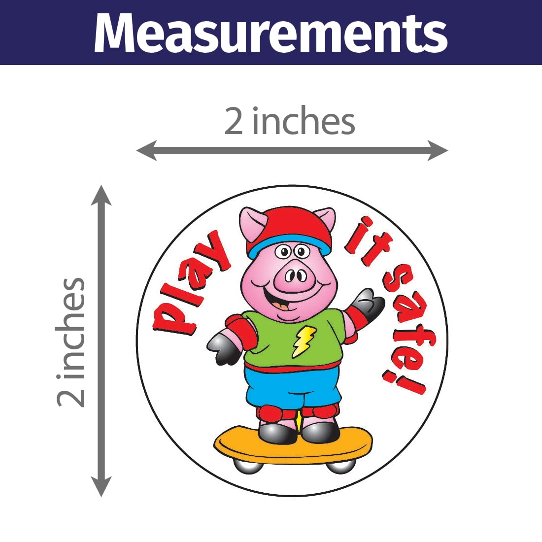 ZoCo: Helmet Safety Positive Message Sticker Roll - 400 Stickers