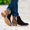 Brown, variant on Tejiojio Fall Clearance Fashion Women Square Flat With Buckle Strap Solid Color Mid Boot Keep Warm Snow Boots