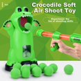 thumbnail image 1 of onlyliua para El Hogar Juegos de Disparos Cocodrilos Juguetes para Niños con 10 Bolas de Espuma Tiro Al Blanco, 1 of 7