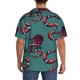 thumbnail image 3 of Fotbe Snake And Rose Camisa Estampada de Manga Corta para Hombre, Casual de Verano, Estilo Playero, Sin Arrugas-4X-Large, 3 of 5