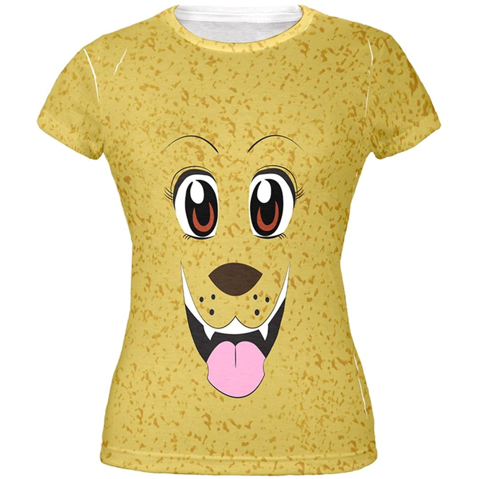 Animal World Anime Dog Face Inu All Over Juniors T-Shirt | Walmart Canada
