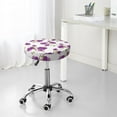 thumbnail image 7 of Goofa Orchids Flowers Printed Stool Covers Round, Waterproof Round Bar Stool Covers Anti-Slip Round Bar Stool Seat Cover with Elastic Bands Durable -12 inch, 7 of 7