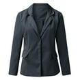 thumbnail image 5 of KDFJPTH Women's Casual Blazers Open Front Long Sleeve Work Office Jackets Coat, 5 of 9