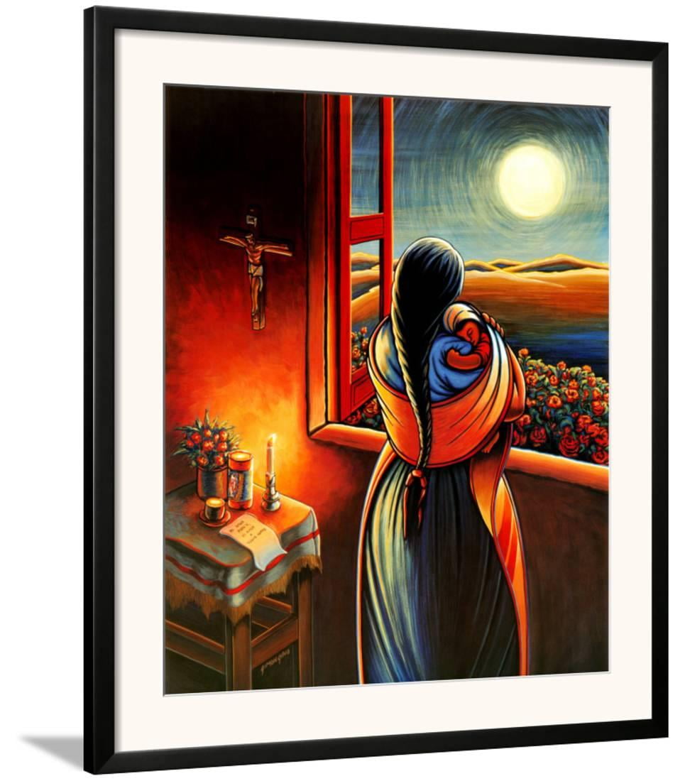 Amor a Todas Horas Framed Art Print Wall Art By Simon Silva 27.5x31.5