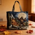 thumbnail image 2 of Clearance! Vintage Quilted Canvas Gorilla Reusable Tote Gift Bags, Lightweight Travel Bag, Made of Natural Canvas with Handle, Cotton Shoulder Bag for Shopping Beach Work School, Best Gift, 2 of 6