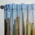 thumbnail image 3 of Designart 'Shanghai Huangpu River at Sunset' Cityscape Curtain Panel, 3 of 5