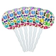 thumbnail image 1 of Colorful Fun Summer Beach Pattern Cupcake Picks Toppers Decoration Set of 6, 1 of 6