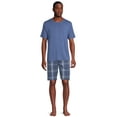 thumbnail image 4 of Hanes Men's and Big Men's Stretch Sleep Jam Shorts, 2-Pack, Sizes S-5X, 4 of 5