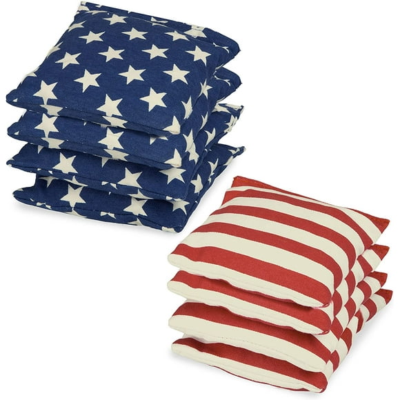 Weather Resistant Cornhole Bean Bags Set of 8-5 Colors to Choose from