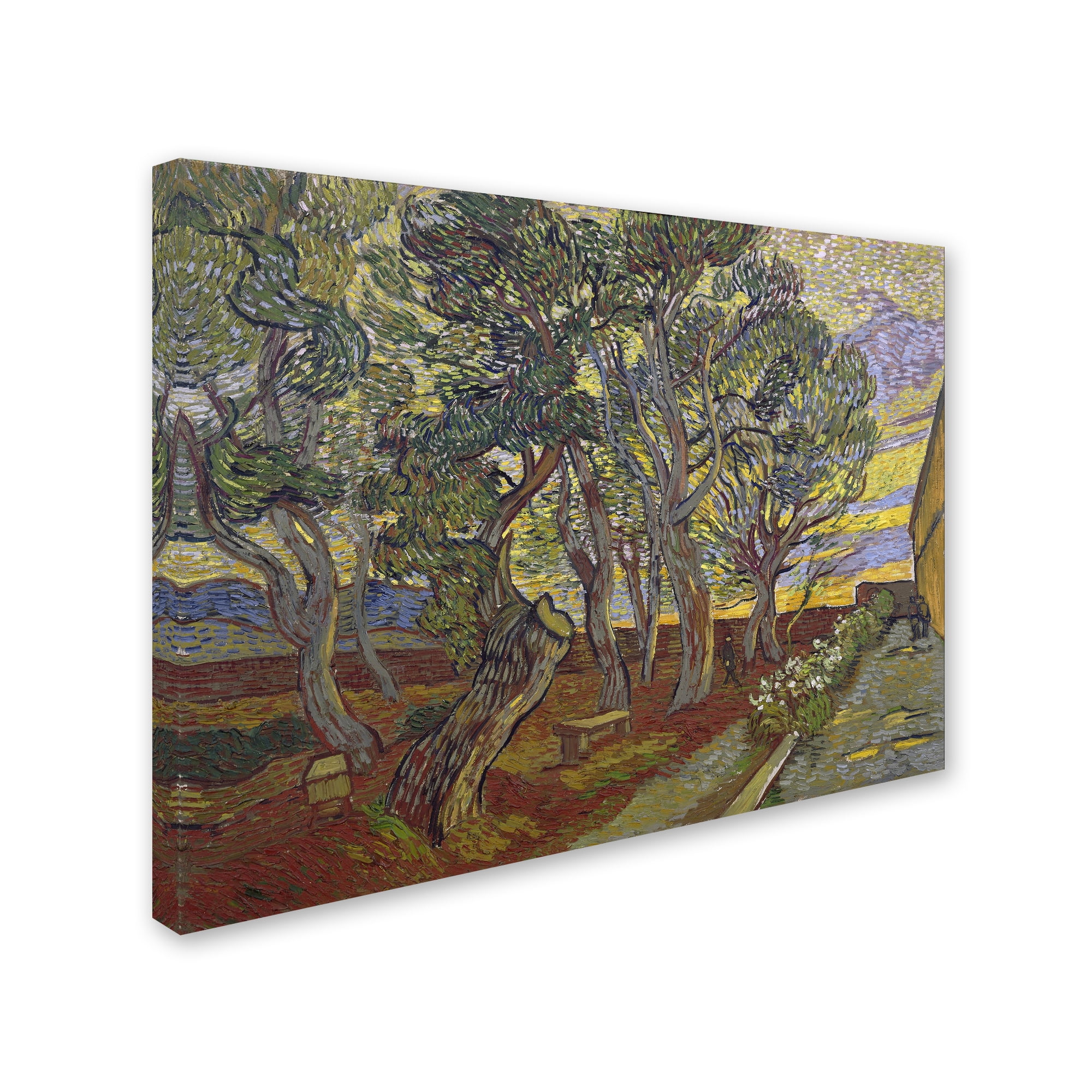 Trademark Fine Art 'The Garden Bench At Saint Pauls Hospital' Canvas Art by Van Gogh