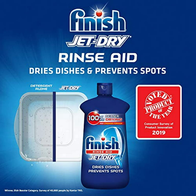 Finish Jet-Dry Rinse Aid, Dishwasher Rinse Agent & Drying Agent, 16 Fl Oz  (Pack Of 1) 