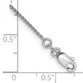 thumbnail image 2 of 14k White Gold 9 Inch 1.05mm Spiga Anklet Ankle Bracelet Chain Wheat, 2 of 6