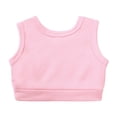 thumbnail image 4 of SILVERCELL Baby Girls Clothes Toddler Kids Girls 2PCS Outfits Solid Color Sleeveless Round Neck Crop Tops Pants Set 1-10T, 4 of 10