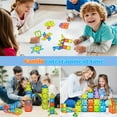 thumbnail image 6 of TEAMD 125PCS Magnetic Tiles, Toddler STEM Toys, Magnetic 3D Building Blocks Set Educational Toys for 3+ Year Old Kids Montessori Toys - Multicolor, 6 of 8