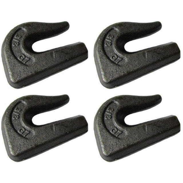 Four (4) Weldon Grab Chain Hook 3/8in Tow Hook G70 Tractor Hook