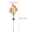 thumbnail image 4 of GOOHOCHY Lámpara solar de césped Lámpara de tulipán de tulipán de jardín Luz de paisaje Adorno de luz al aire libre, 4 of 7
