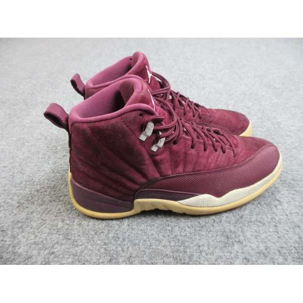 N I-K-E A i r-Jor-dan 12 Retro Shoes Mens Size 10 Bordeaux Sneakers 130690-617