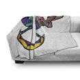 thumbnail image 3 of Southwestern Soft Flannel Fleece Throw Blanket, Kokopelli Hare Abstract Colorful Silhouette Prehistoric, Cozy Plush for Indoor and Outdoor Use, 50" x 60", Multicolor, by Ambesonne, 3 of 6