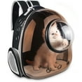 thumbnail image 6 of Cat Backpack, Space Capsule Pet Carrier Backpack Air Approved Cat Backpack Bag for Carrying Cat Hiking Travel Outdoor - Black, 6 of 8