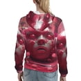 thumbnail image 7 of Sikiie Surreal Pink Headphones Women's Casual Hoodies Long Sleeve Lightweight Pullover Tops Loose Sweatshirt-XX-Large, 7 of 7