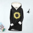 thumbnail image 4 of YueHuiYing Fashion Women's Printing Thickened Fashionable Casual Long Sleeved Hooded Sweatshirt, 4 of 5