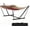 Red & Yellow Stripes, variant on Garvee Double Hammock with Stand, Heavy Duty with Balance Rope, Red & Yellow Stripes