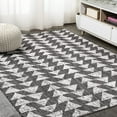 thumbnail image 4 of JONATHAN Y SMB126E-5 Andratx Modern Tribal Geometric Indoor Outdoor Area Rug Bohemian Rustic Easy Cleaning Bedroom Kitchen Backyard Patio Non Shedding, 5 X 8, Black/Ivory, 4 of 6