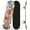 Color1, variant on Complete Skateboards for Beginners,7 Layer Canadian Maple Double Kick Deck,31''Pro Cruiser Space skate Board